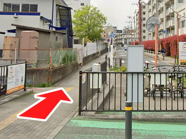 板橋区役所前駅から遊座大山整体院までの道のり