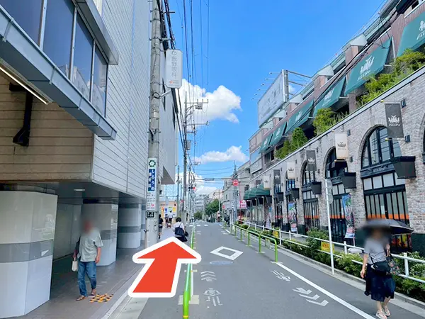 志村坂上駅から志村坂上駅前整骨院までの道のり
